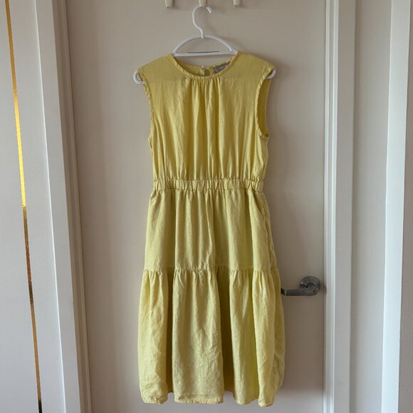 Everlane The Linen Open-Back Dress - Picture 6 of 10